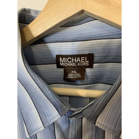 MICHAEL KORS Men's Sz XXL Long Sleeve Button Front Shirt‎ - Picture 2 of 7